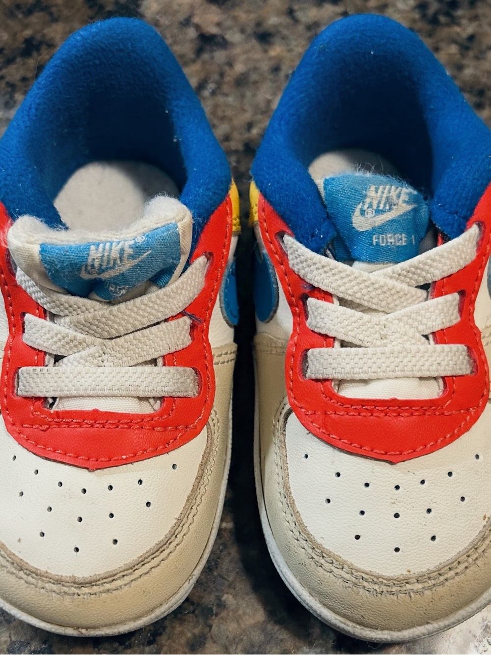 Nike Force 1 CB Sail Game Royal Toddler 4C DM1018-100